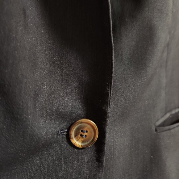 Talbots | Navy Luxe Wool Single Button Blazer 12 - Picture 4 of 10